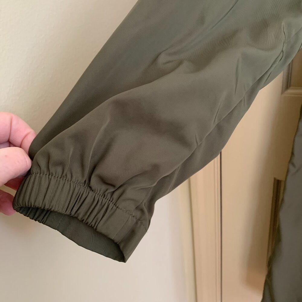 Avec Les Filles Womens Size XL Olive Green Mid Length Parka /Utility Jacket - Picture 5 of 13